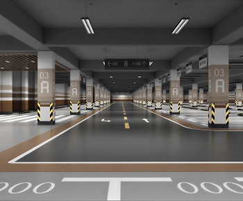 Modern Underground Parking Lot-ID:777338986
