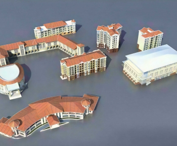 Simple European Style Residential Building-ID:981195933