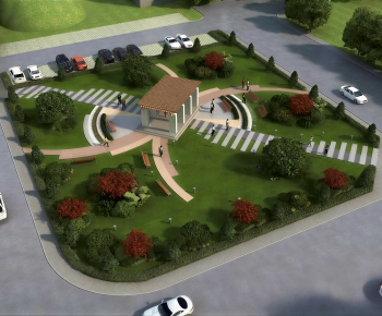 Modern Architectural Bird's-eye View Planning-ID:371628059