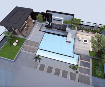 Modern Courtyard/landscape-ID:972810989