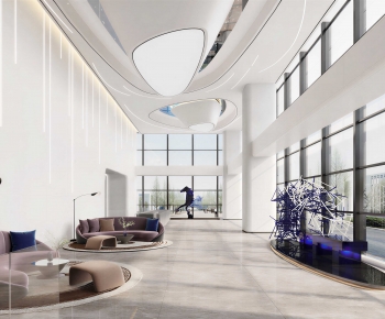 Modern Office Reception Desk-ID:957201968