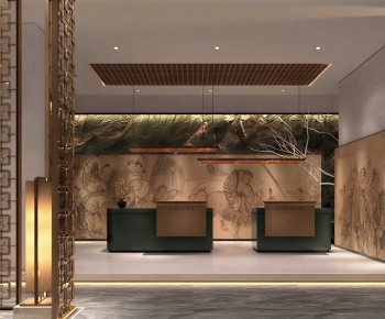 Modern Office Reception Desk-ID:370759964