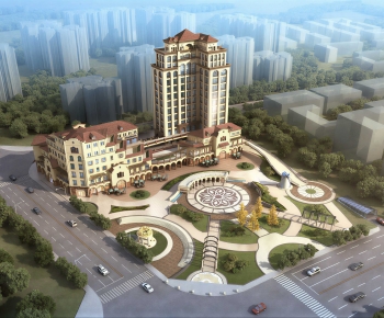 European Style Architectural Bird's-eye View Planning-ID:245711099