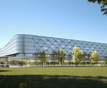 Modern Appearance Of Commercial Building-ID:365956076