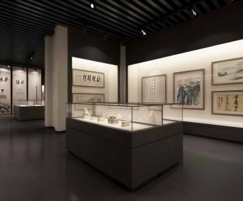 New Chinese Style Exhibition Hall-ID:964977989