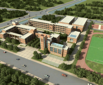 Modern Architectural Bird's-eye View Planning-ID:489098073