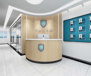 Modern Office Reception Desk-ID:583587886