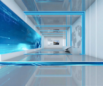 Modern Exhibition Hall-ID:249607094