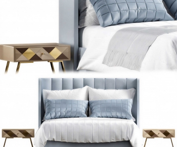 Modern Double Bed-ID:821043013