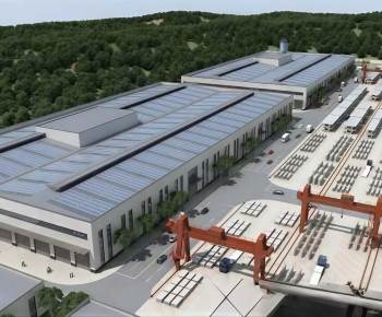 Modern Industrial Building-ID:772740867