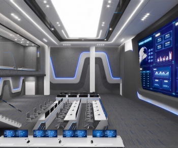 Modern Exhibition Hall-ID:677963025