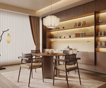 New Chinese Style Dining Room-ID:931129599