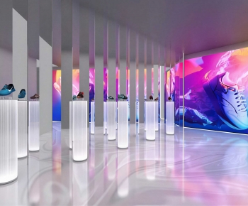 Modern Exhibition Hall-ID:551106936