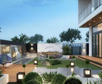 Modern Courtyard/landscape-ID:849895007