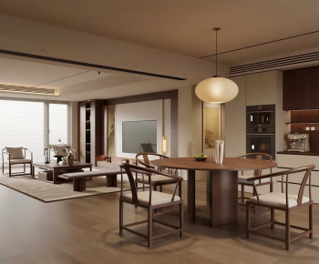 New Chinese Style Dining Room-ID:468425046