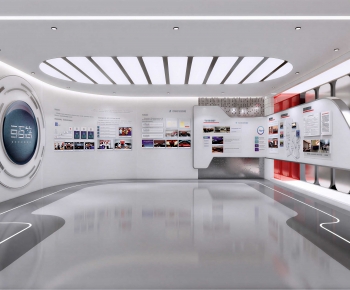 Modern Exhibition Hall-ID:677217963
