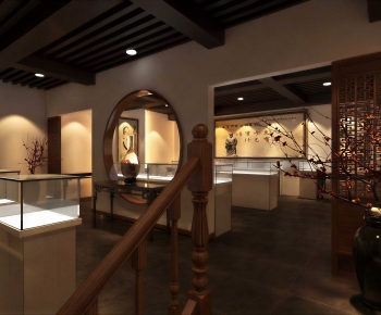 New Chinese Style Exhibition Hall-ID:449070934