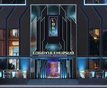 Modern Facade Element-ID:889945038