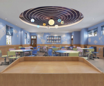 Modern School Classrooms-ID:822057016