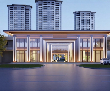 Modern Appearance Of Commercial Building-ID:207942967
