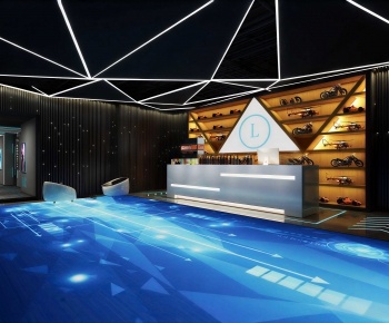 Modern Office Reception Desk-ID:212245945