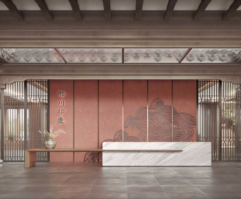 Modern Office Reception Desk-ID:575001961
