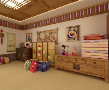 New Chinese Style Bedroom-ID:209626911