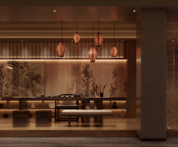 New Chinese Style Teahouse Tea House-ID:263977058