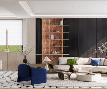 Modern A Living Room-ID:342216016