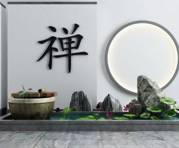 New Chinese Style Rockery Waterscape-ID:846604117