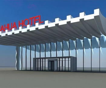Modern Facade Element-ID:888174063