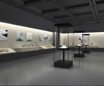 Modern Exhibition Hall-ID:128439905