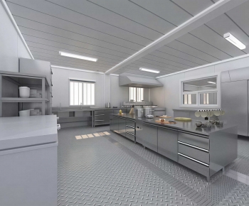 Modern Central Kitchen-ID:613648936