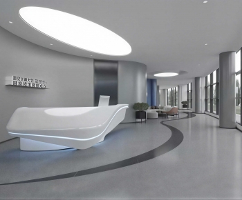 Modern Office Reception Desk-ID:918580068