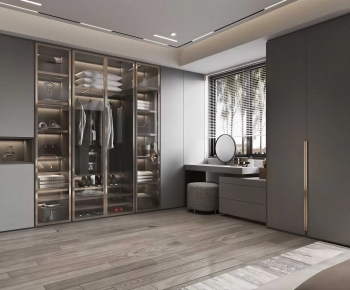 Modern Clothes Storage Area-ID:728850438