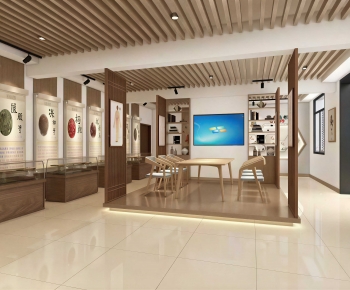 Modern Exhibition Hall-ID:681104902