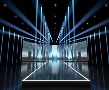 Modern Exhibition Hall-ID:555629014