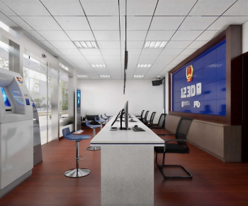 Modern Office Reception Desk-ID:898799928