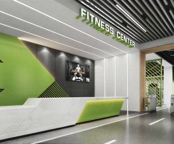Modern Office Reception Desk-ID:704313991