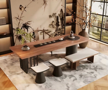 New Chinese Style Tea Tables And Chairs-ID:147103079