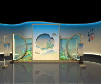 New Chinese Style Exhibition Hall-ID:809600111