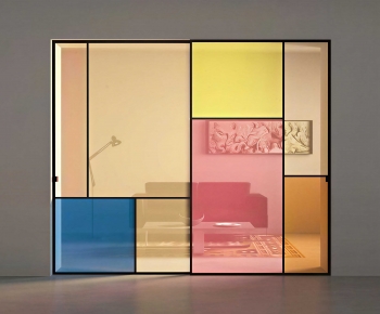 Modern Glass Screen Partition-ID:852262974