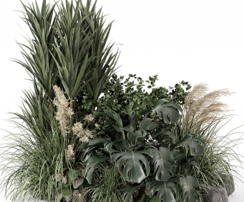Modern Flowers And Grass-ID:958180909