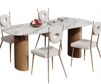 Modern Dining Table And Chairs-ID:528258092