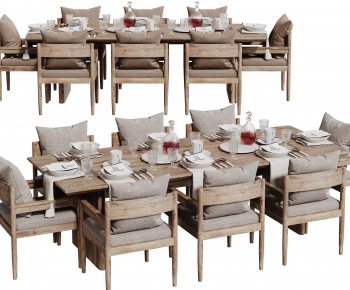 Modern Dining Table And Chairs-ID:614949946