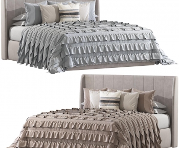 Modern Double Bed-ID:906950005