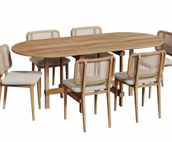 Modern Dining Table And Chairs-ID:747908123