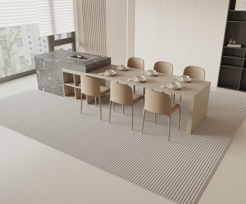 Modern Dining Table And Chairs-ID:990622041