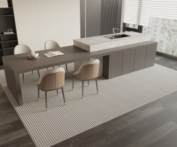 Modern Dining Table And Chairs-ID:634789948