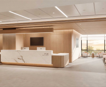 Modern Office Reception Desk-ID:225236897